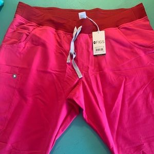 Figs- Kade Scrub pants, shocking pink, size XL petite